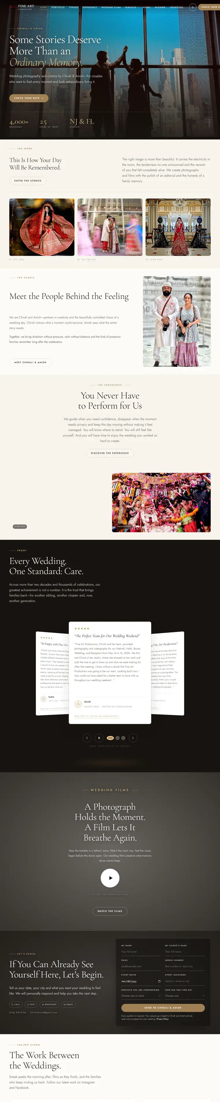 Fine Art Production website