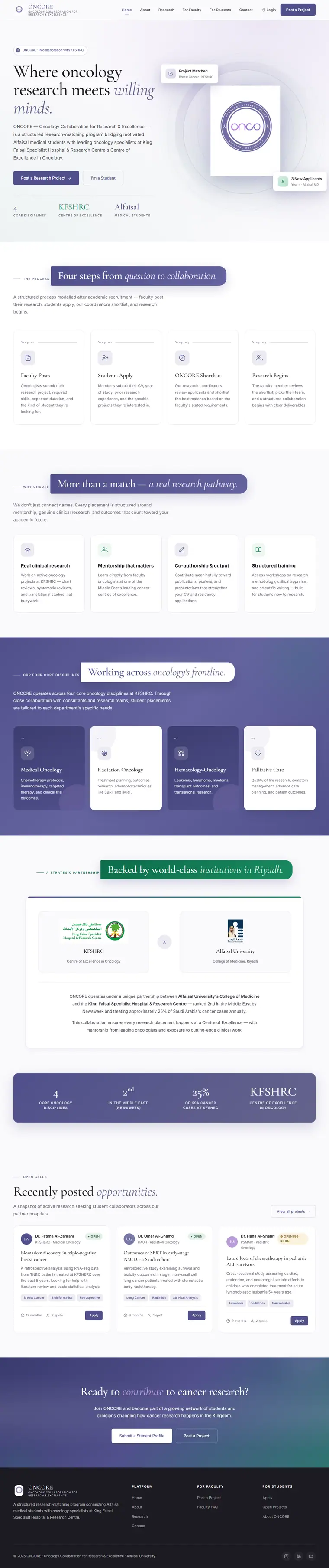 ONCORE website