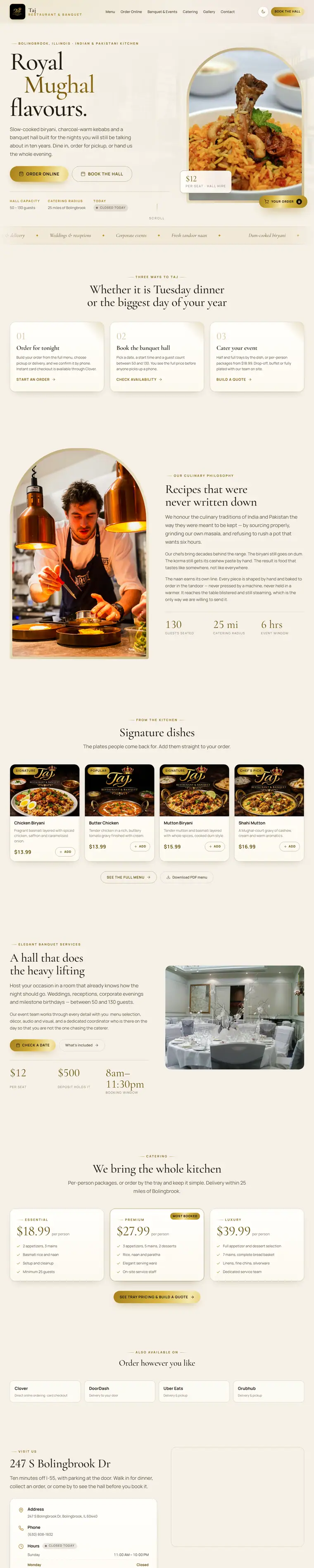 Taj Restaurant & Banquet